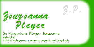 zsuzsanna pleyer business card